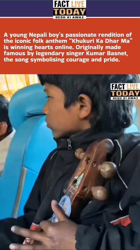 A young Nepali boy’s passionate rendition of the iconic folk anthem “Khukuri Ka …