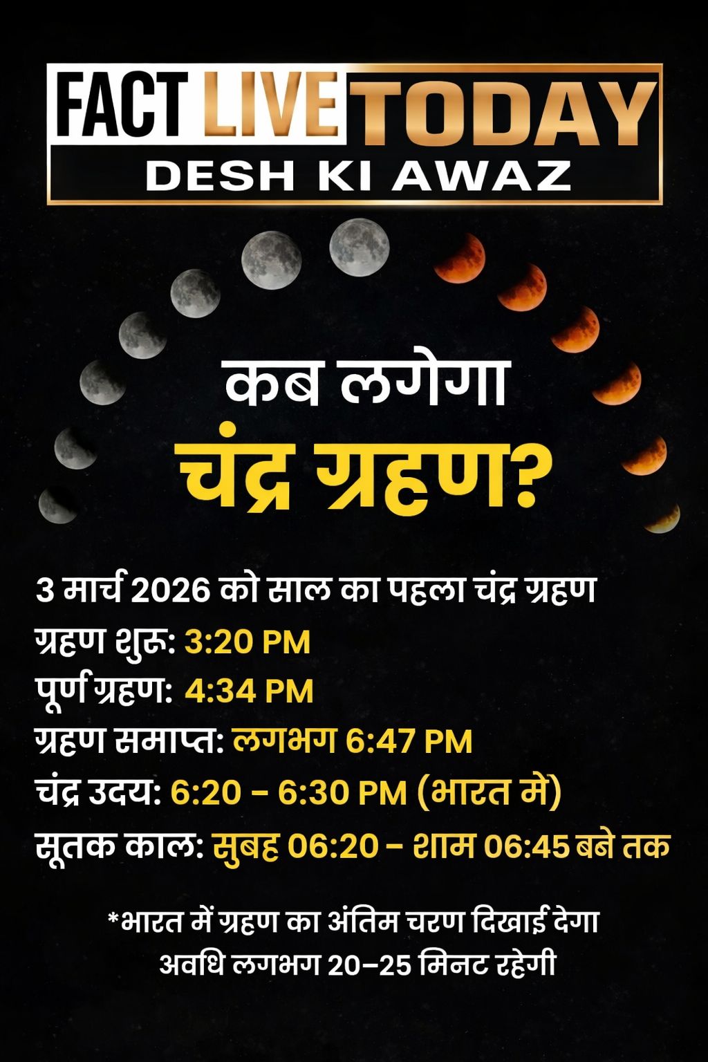 3मार्च ko साल का पहला चंद्र ग्रहण #cgcuniversitymohali #likecommentsharefollowsu…