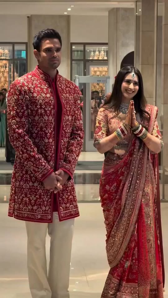 Arjun Tendulkar (@arjuntendulkar24) and Saaniya Chandhok (@saaniyachandhok) tie …