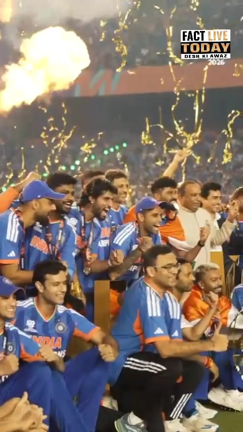 The ICC Men’s #T20WorldCup 2026 Champions, everyone!
#INDvNZ #TeamIndia #Cha…
