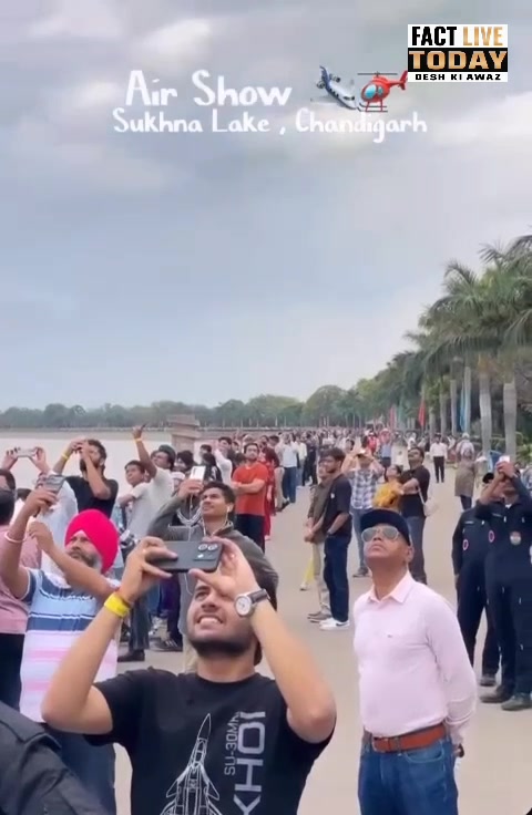 चंडीगढ़ सुखना लेक में हुआ “एयर शो “
