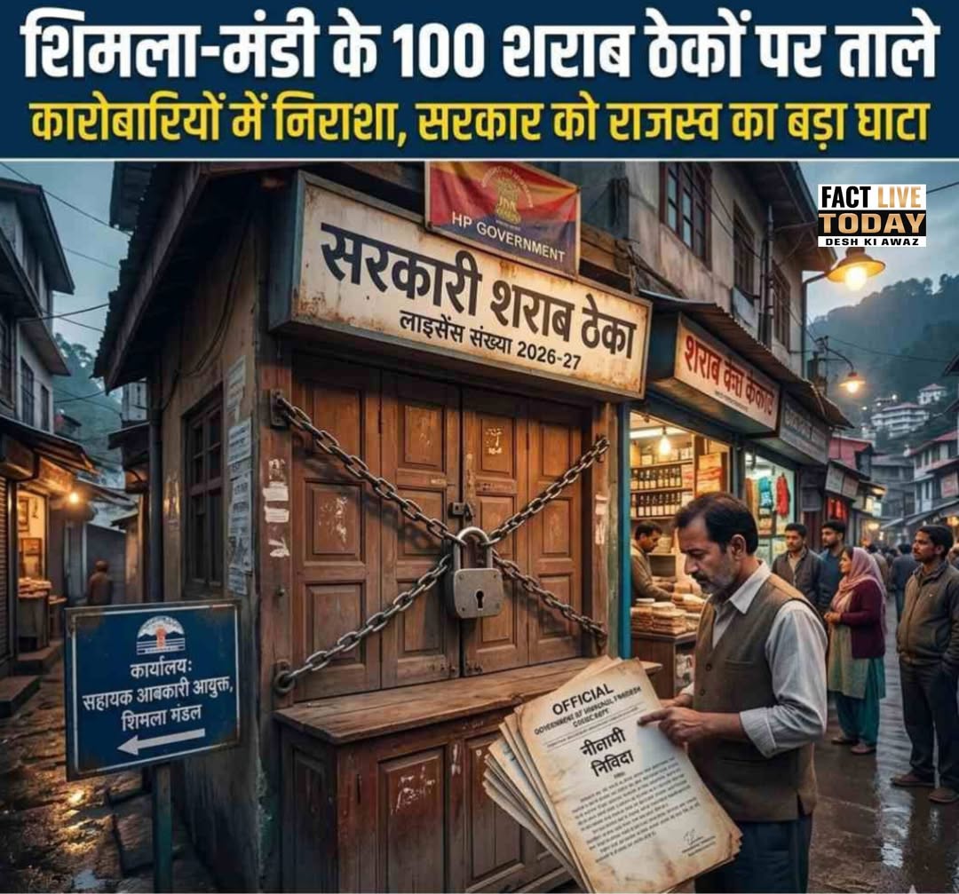 बढ़ी कीमतों ने ठेकों को बनाया बोझ, हिमाचल के राजस्व पर सवाल
हिमाचल प्रदेश में शर…