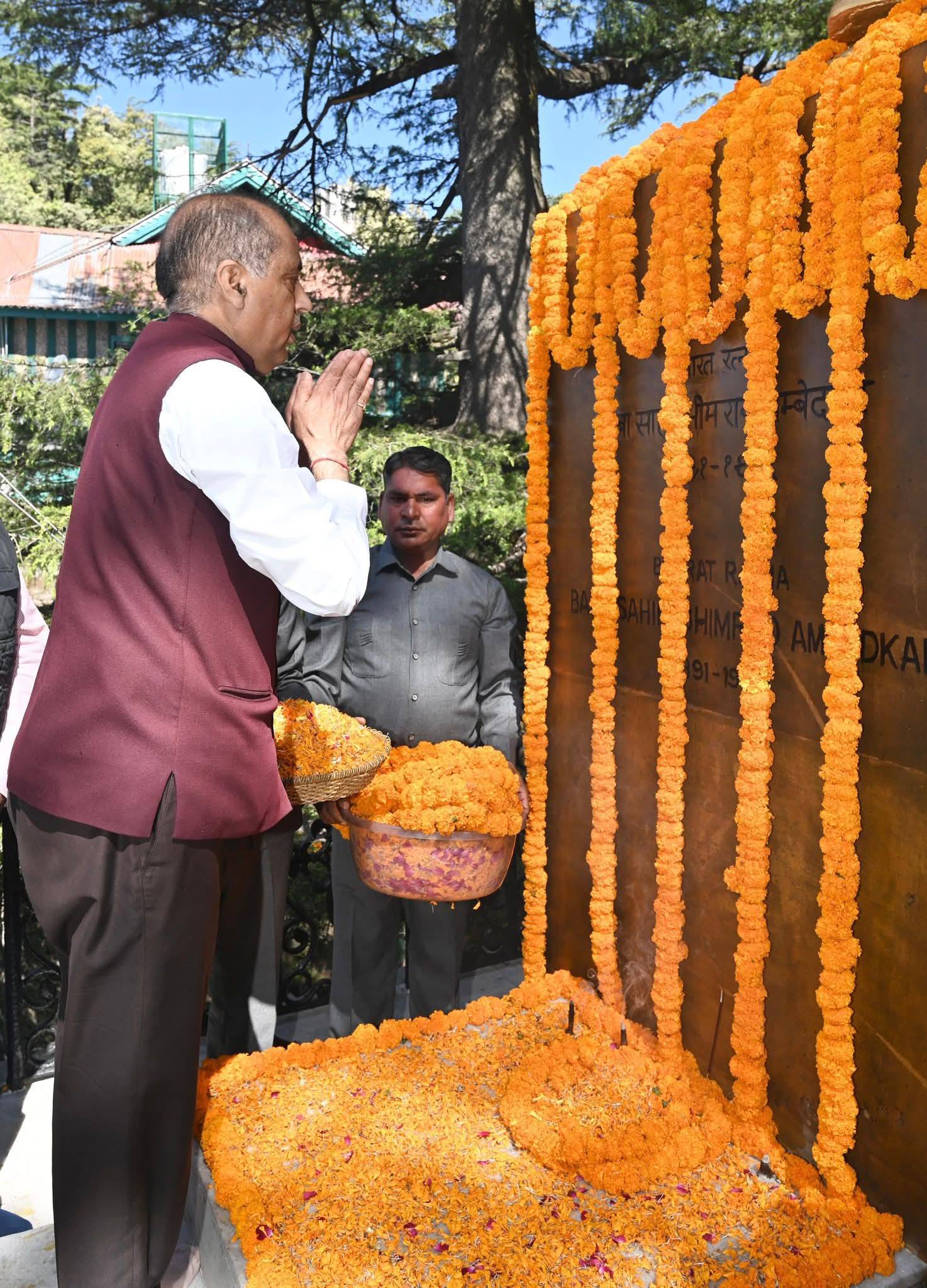 जयराम ठाकुर :शिमला के चौड़ा मैदान पहुँच कर भारत रत्न, संविधान निर्माता बाबा साहब…