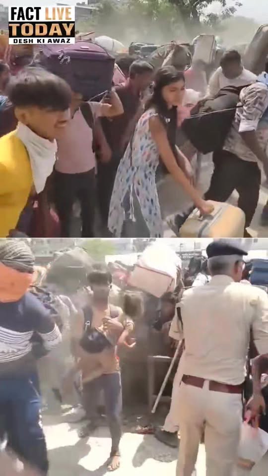 सूरत के उधना रेलवे स्टेशन पर सुबह करीब 11 बजे अफरा-तफरी का माहौल बन गया, जब बिहा…