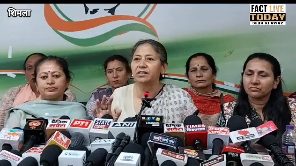 शिमला लाइव : महिला कांग्रेस प्रदेशाध्यक्ष जैनब चंदेल ने BJP पर साधा निशाना , पत्…