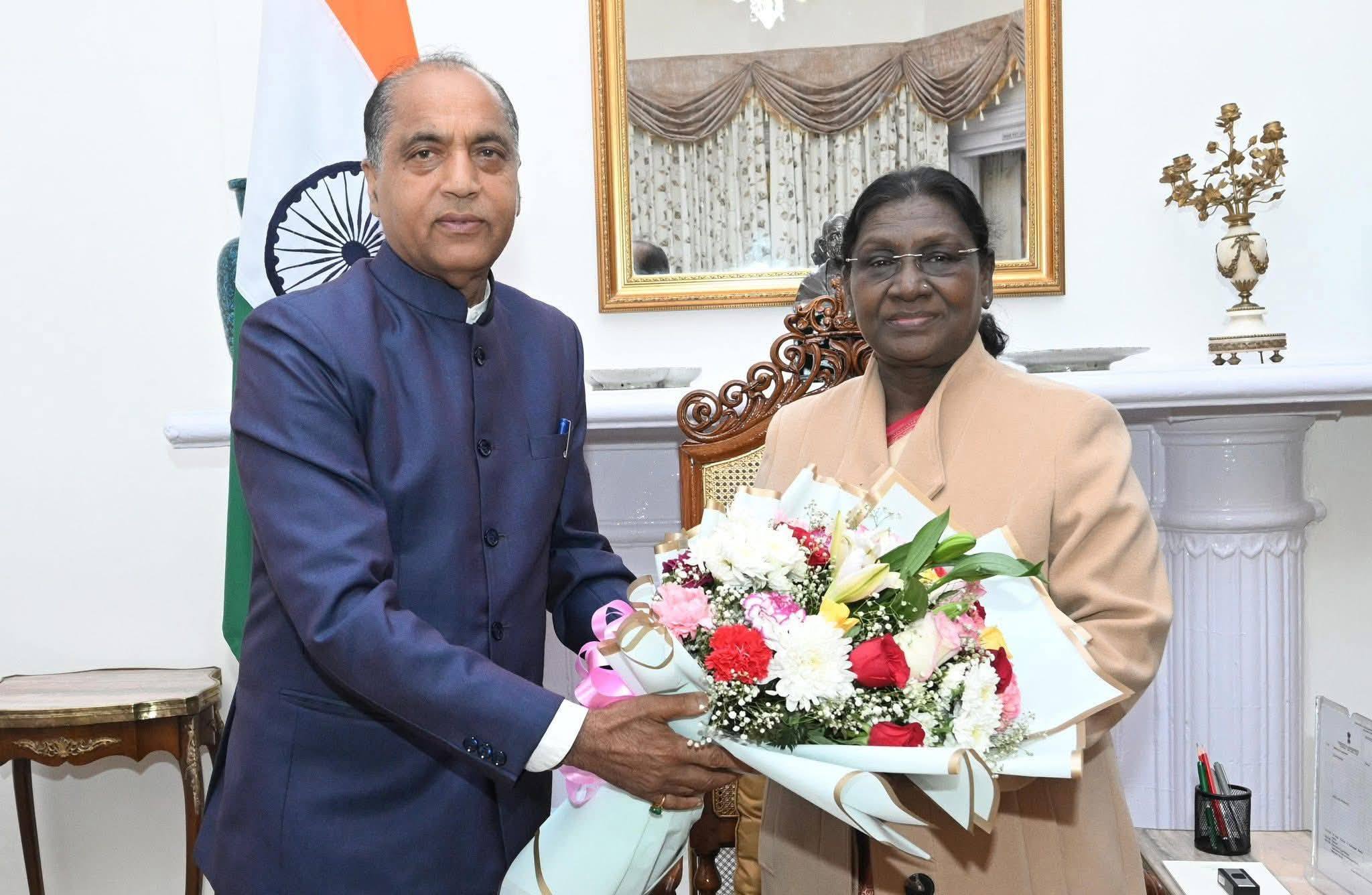 नेता प्रतिपक्ष जयराम ठाकुर ने राष्ट्रपति श्रीमती द्रौपदी मुर्मू से छराबड़ा स्थित…
