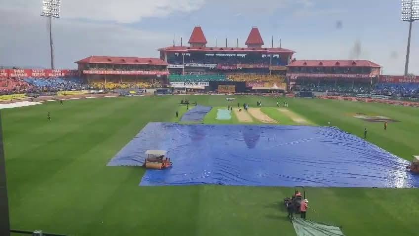 भारत-अफगानिस्तान के बीच धर्मशाला में होने वाले वन डे बारिश की वजह से शुरू नहीं ह…