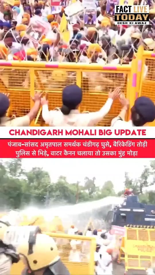 Scene at Chandigarh Mohalli border today   #LikeShareFollowSubscribe #chandigarh…