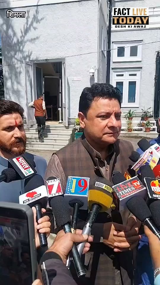 Shimla : #bjp MLA Sudheer Sharma intracts with media #likesharefollowcomment