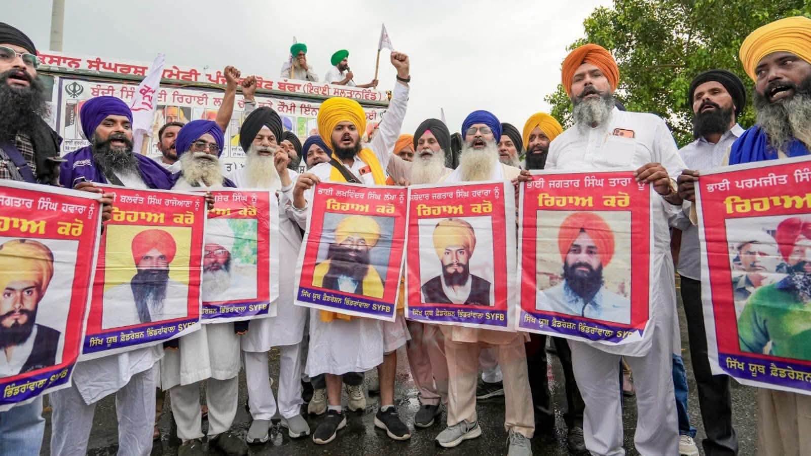 बंदी सिंहों की रिहाई की मांग को लेकर जत्थेबंदियों ने चंडीगढ़ में किया विरोध प्रद…